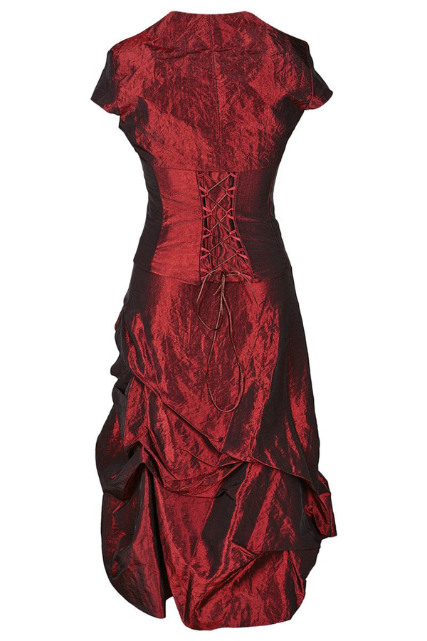 Sukienka FSU134 BORDOWY