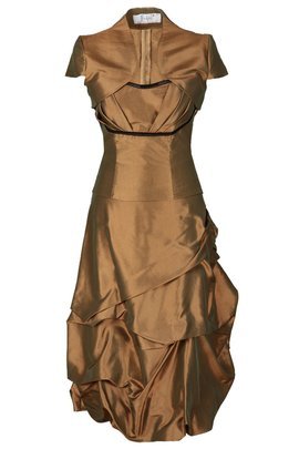 Sukienka FSU134 MIEDZIANO ZIELONY