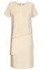 Sukienka FSU1115 BEŻOWY JASNY gładki