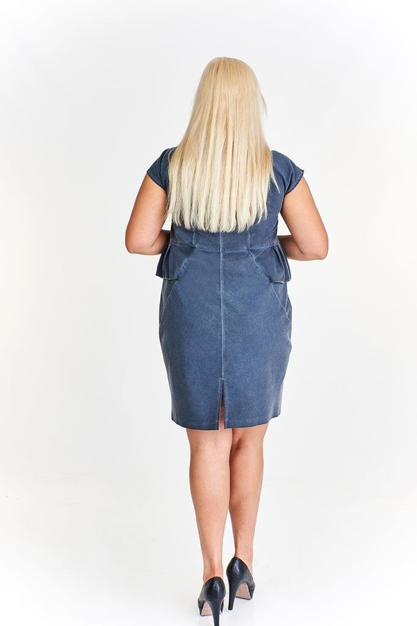 Sukienka FSU367 CZARNY jeans