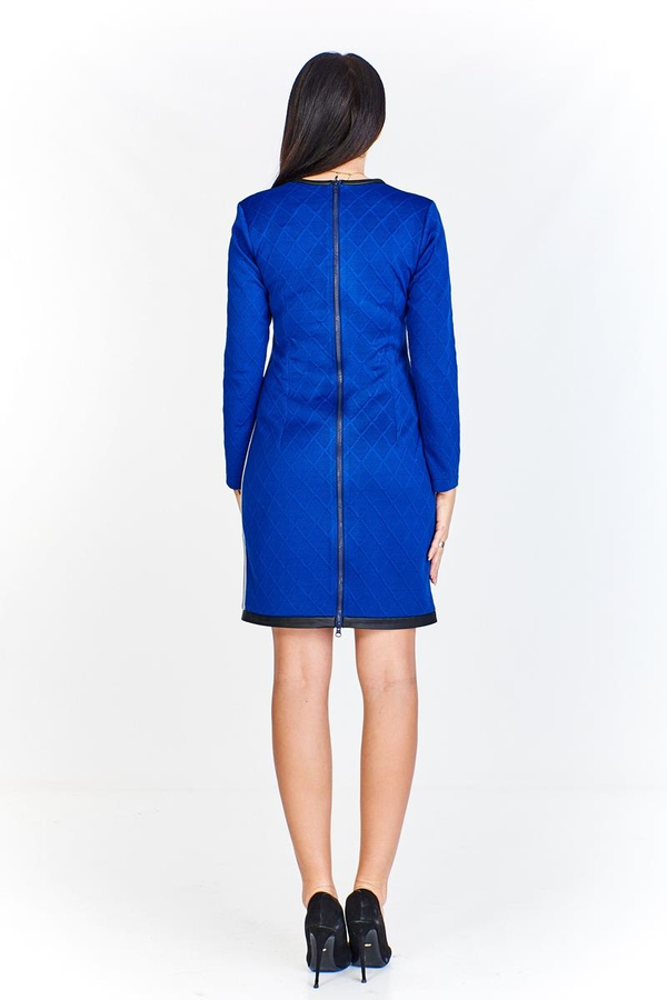 Sukienka FSU973 CHABROWY CIEMNY + GRANATOWY