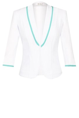 Żakiet FZA664 EKRI + MIĘTOWY