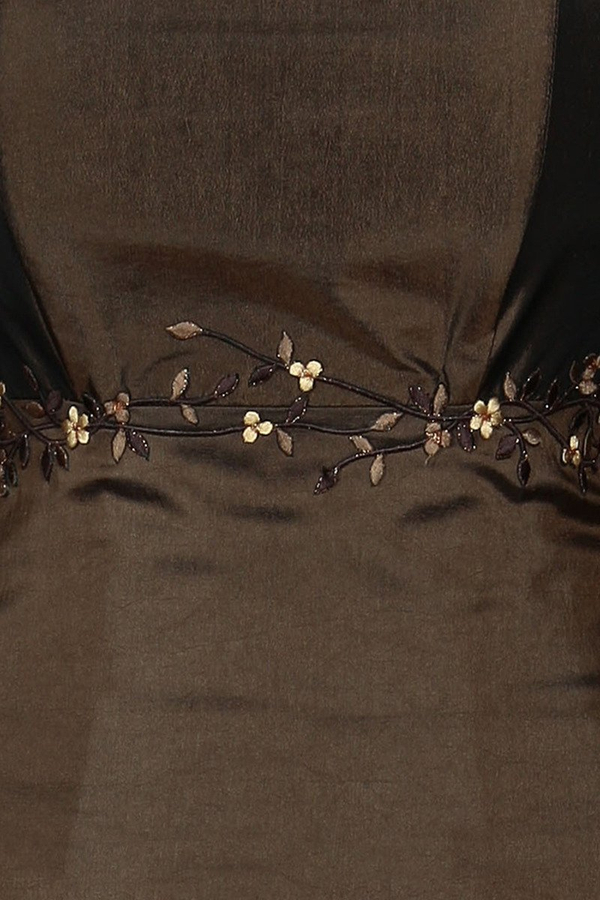 Sukienka FSU072 CZEKOLADOWY CIEMNY