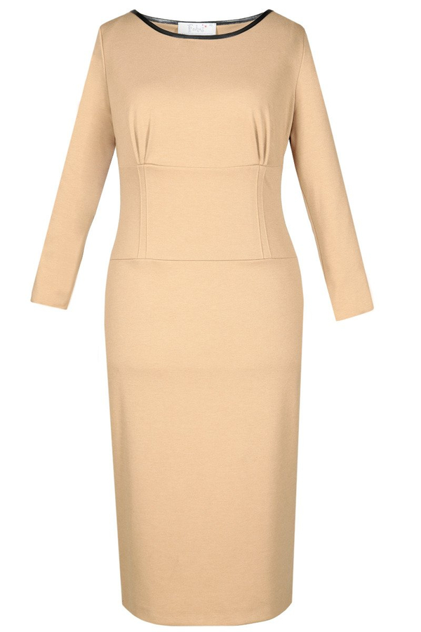 Sukienka FSU761 CAPPUCCINO + CZARNY