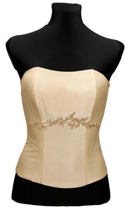 Gorset FGR042 BEŻOWY  tafta