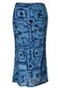Spódnica FSP771 NIEBIESKI wzór