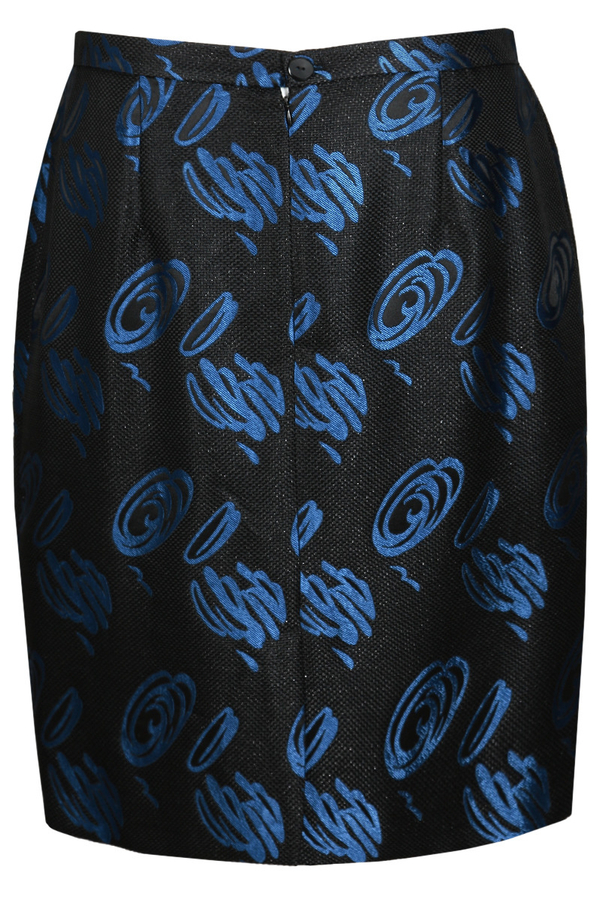 Spódnica FSP641 CZARNY + CHABROWY