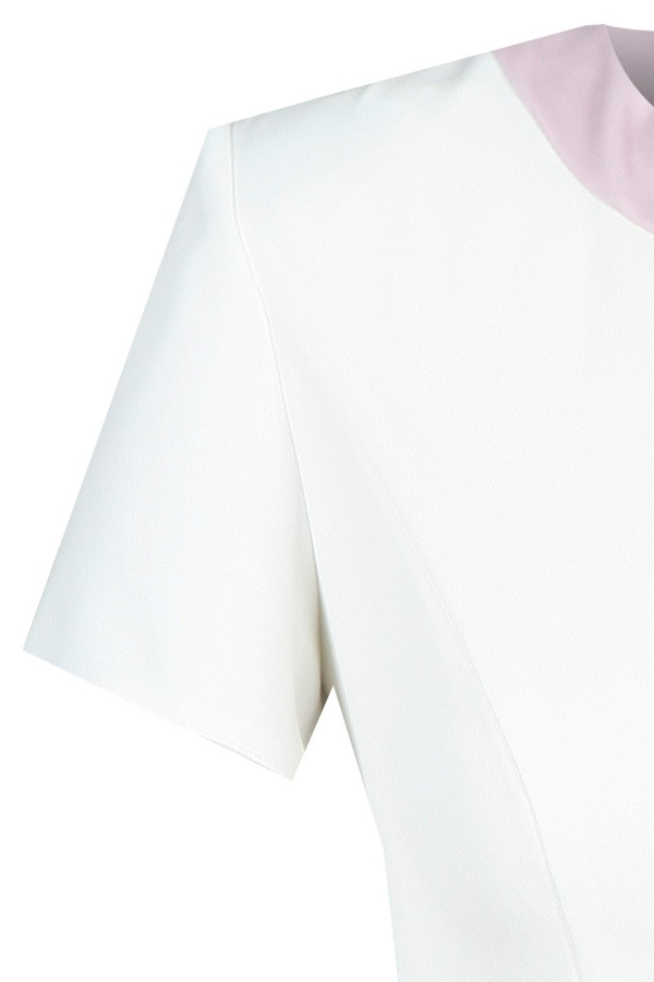 Sukienka FSU909 RÓŻOWY JASNY + EKRI