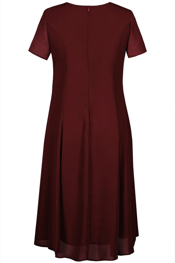 Sukienka FSU1047 BORDOWY