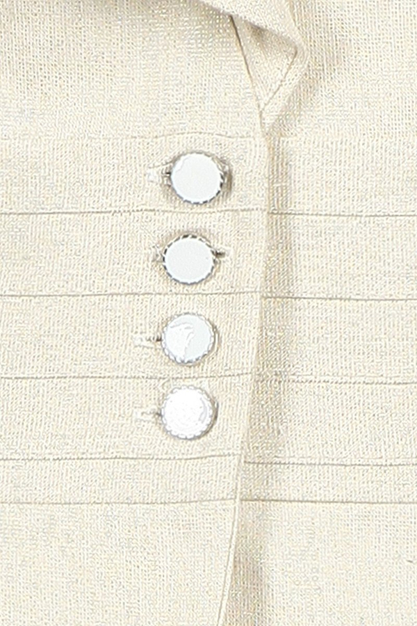 Żakiet FZA672 SZAMPAN + ZŁOTA NIĆ