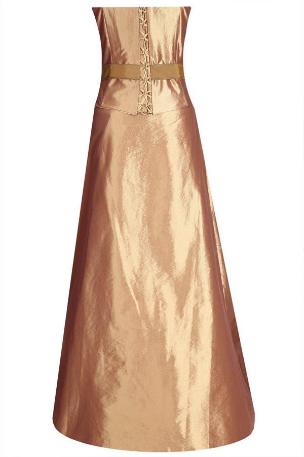 Sukienka FSU077 ZŁOTY STARY