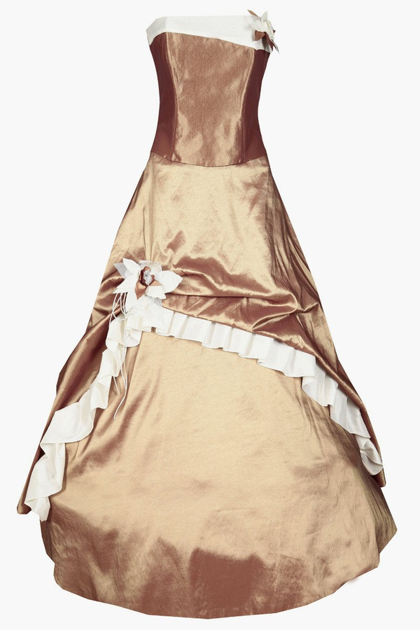 Sukienka FSU074 EKRI EKRI