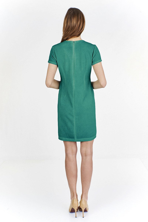 Sukienka FSU773 TURKUSOWY jeans