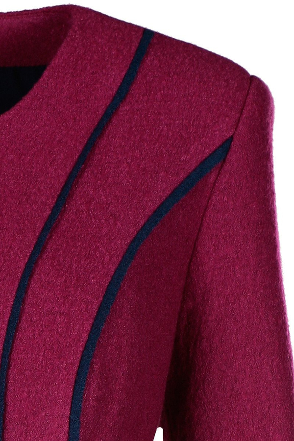 Żakiet FZA449 AMARANTOWY CIEMNY