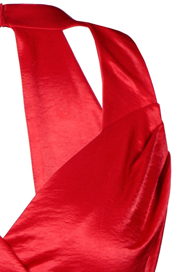 Sukienka FSU925 CZERWONY MOCNY