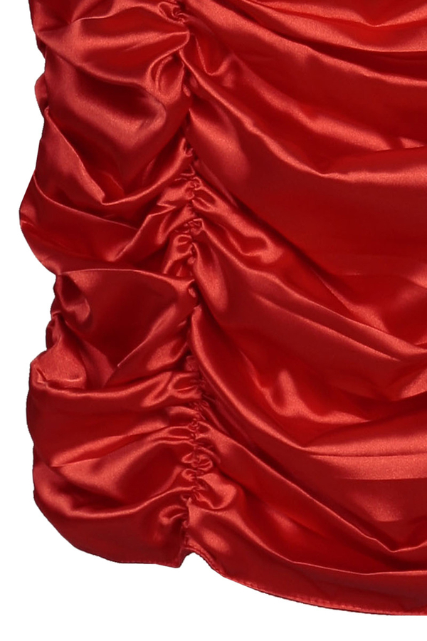 Sukienka FSU190 CZERWONY CEGLASTY