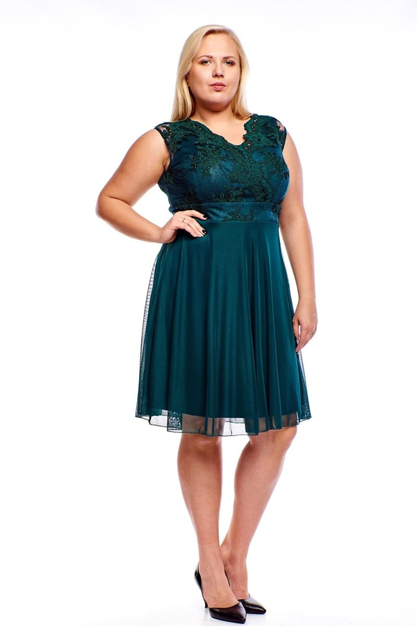 Sukienka FSU935 ZIELONY CIEMNY