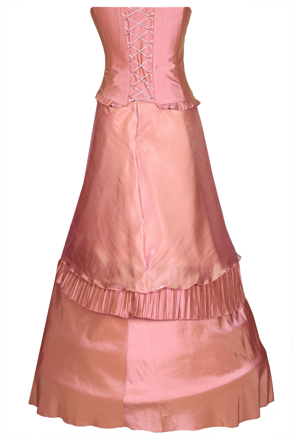 Sukienka FSU076 RÓŻ ŚREDNI