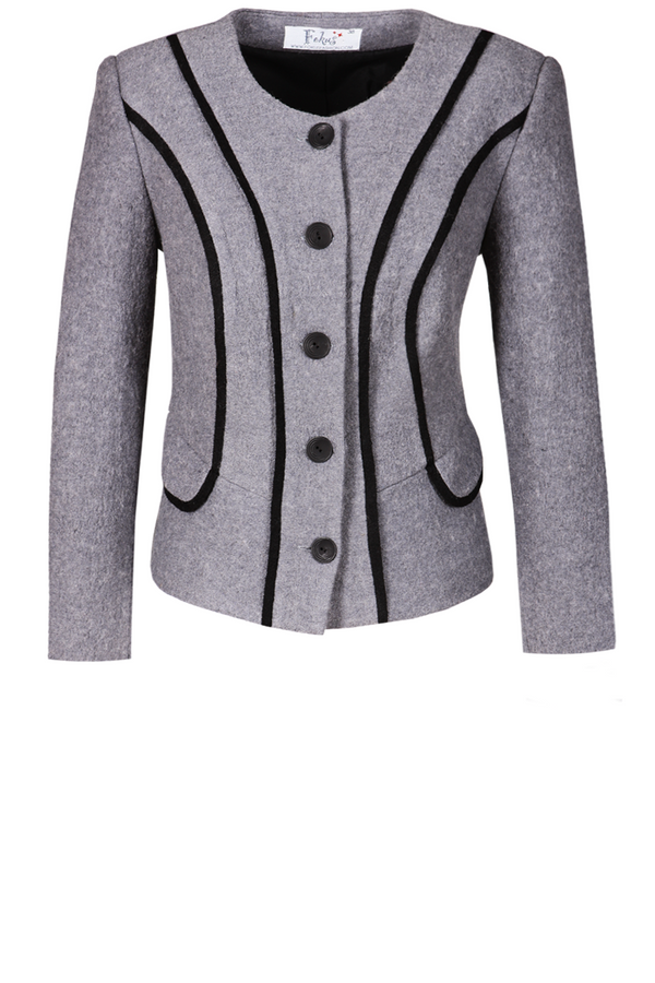 Żakiet FZA449 SZARY