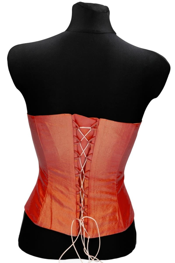 Gorset FGR042 POMARAŃCZOWY  tafta