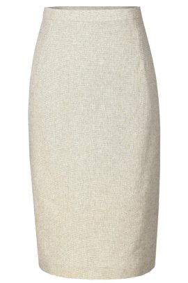 Spódnica FSP641 SZAMPAN złota nić