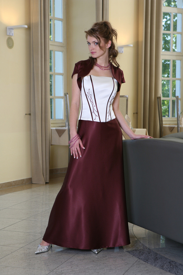 Sukienka FSU133 BURGUND