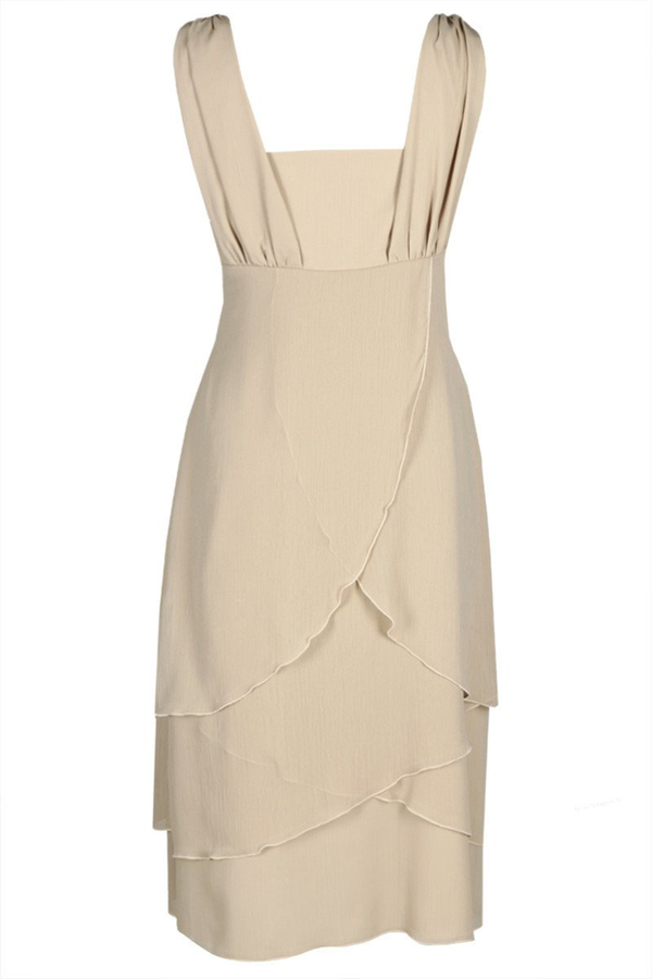 Sukienka FSU220 BEŻOWY