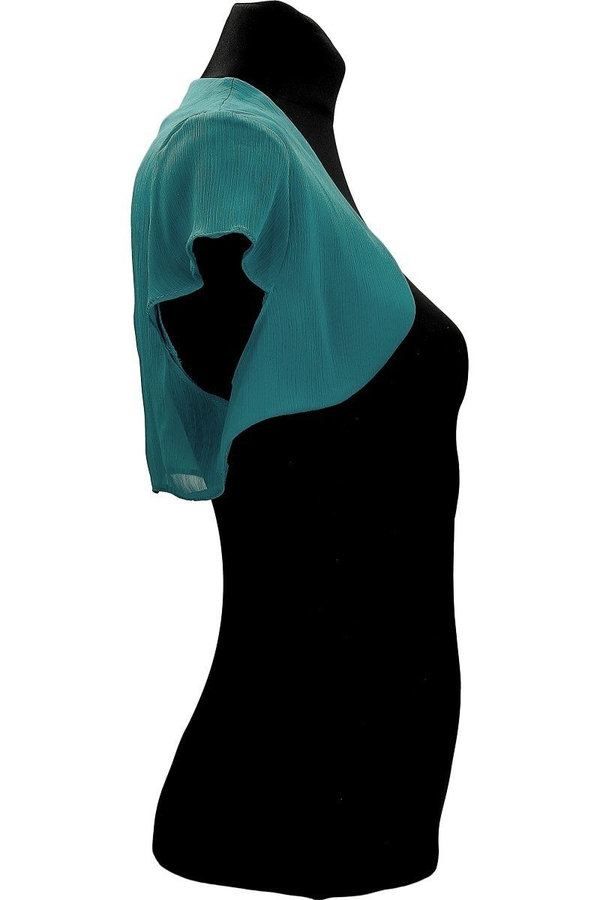 Bolerko FBL172 TURKUSOWY CIEMNY szyfon