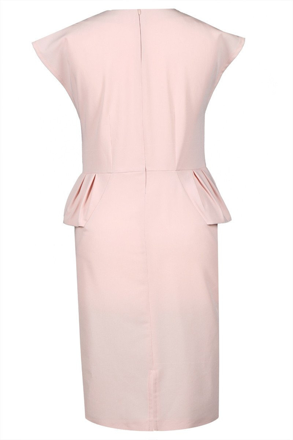 Sukienka FSU367 ŁOSOSIOWY JASNY