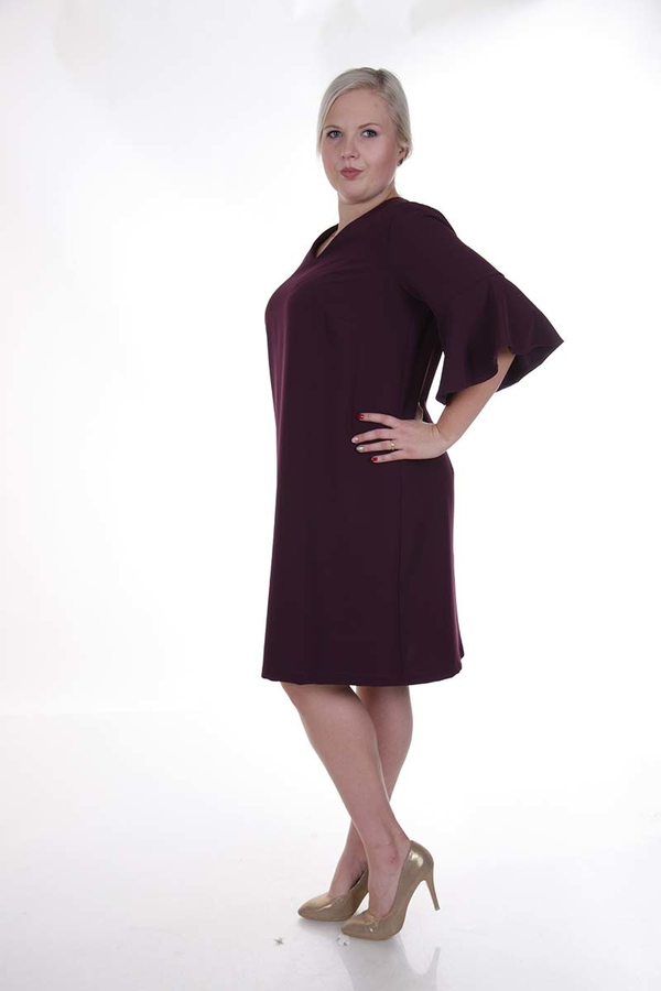 Sukienka FSU879 BAKŁAŻAN