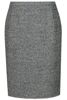 Spódnica FSP641 SZARY CIEMNY melanż