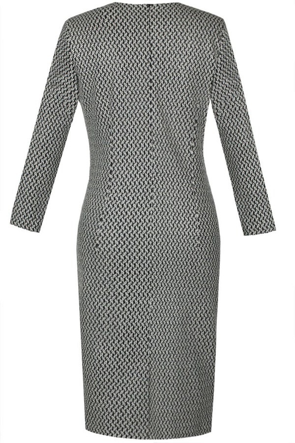 Sukienka FSU862 BIAŁY + CZANY