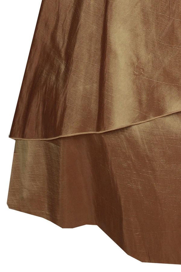 Sukienka FSU072 ZŁOTY CIEMNY