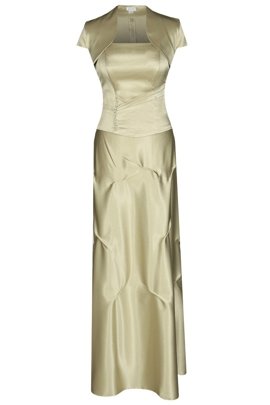 Sukienka FSU019 BEŻOWY CIEMNY