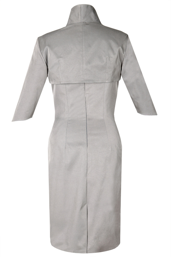 Sukienka FSU201 SZARY JASNY