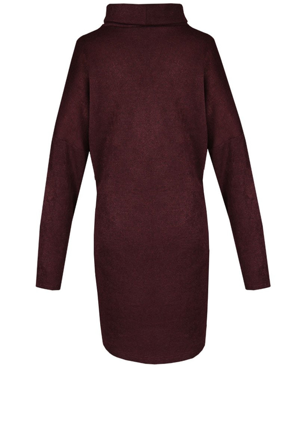 Sukienka FSU889 BORDOWY