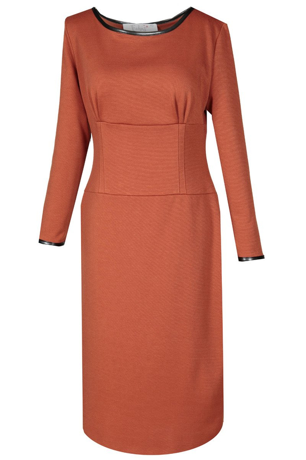 Sukienka FSU761 RUDY + CZARNY