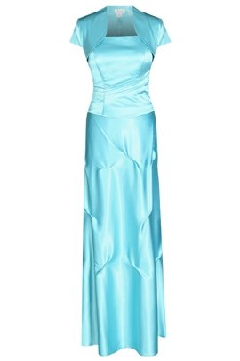 Sukienka FSU019 TURKUSOWY JASNY