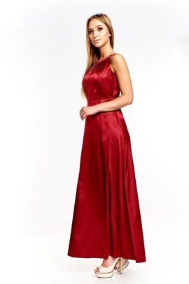 Sukienka FSU168 BORDOWY