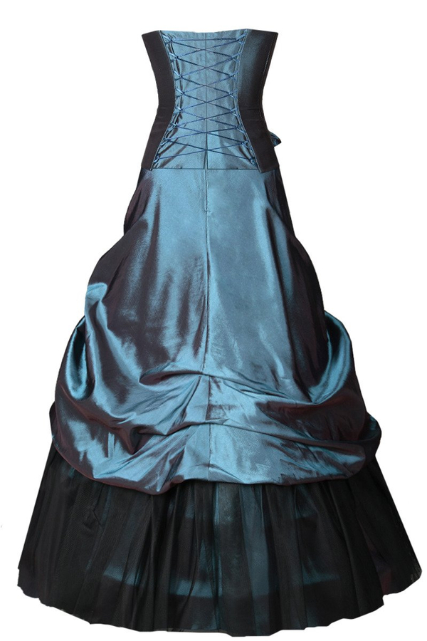 Sukienka FSU038 NIEBIESKI MORSKI