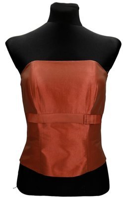 Gorset FGR082  CEGLASTY  tafta