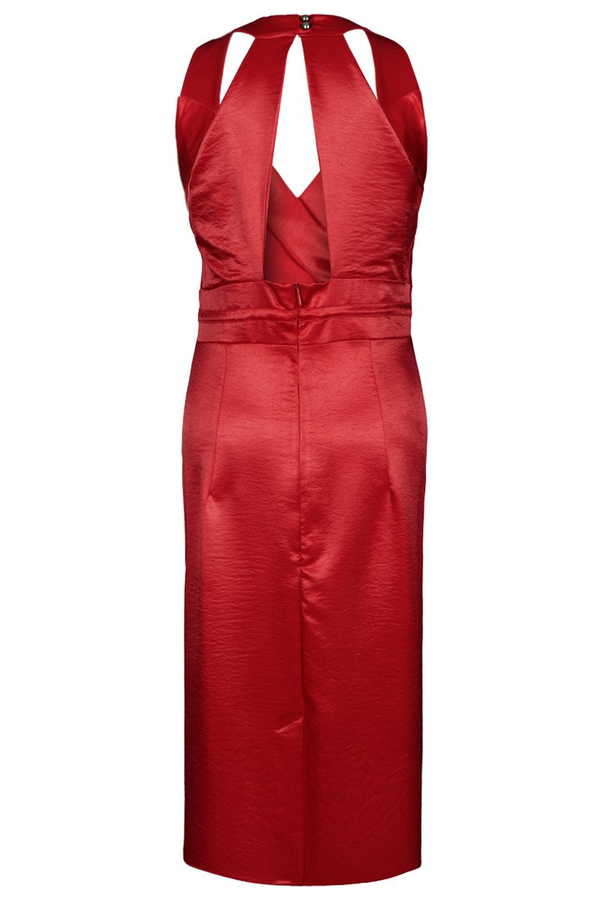 Sukienka FSU925 CZERWONY MOCNY