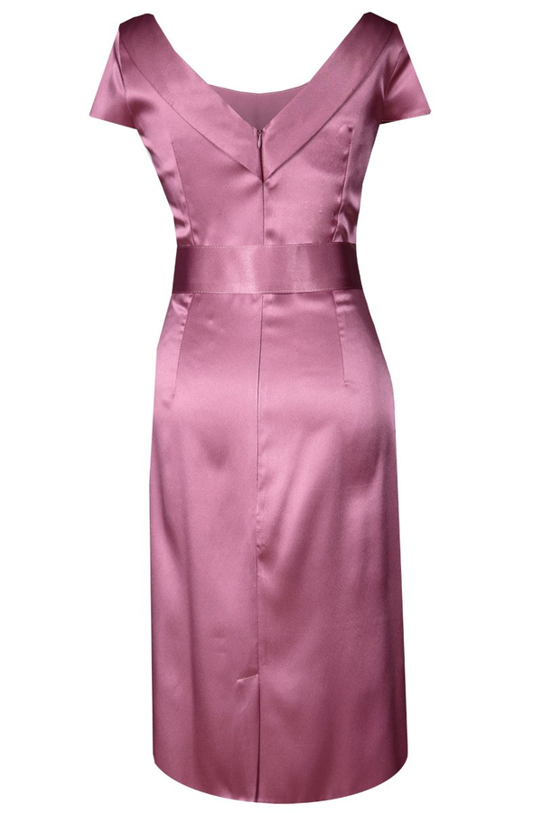 Sukienka FSU199 RÓŻOWY BRUDNY