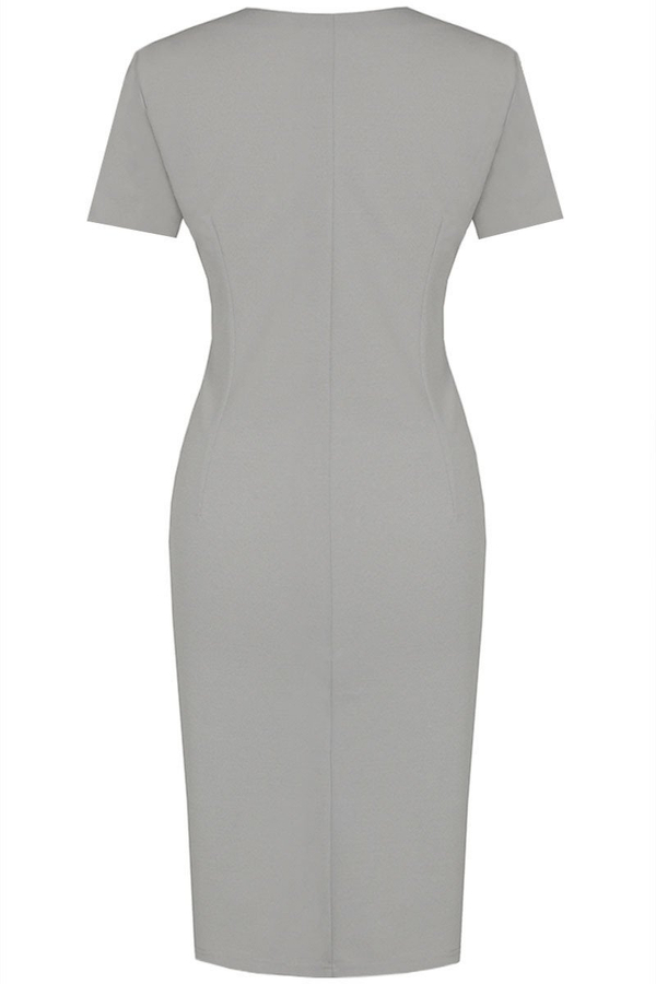 Sukienka FSU869  SZARY JASNY