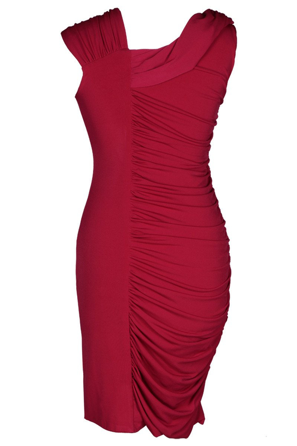 Sukienka FSU198 RUBINOWY