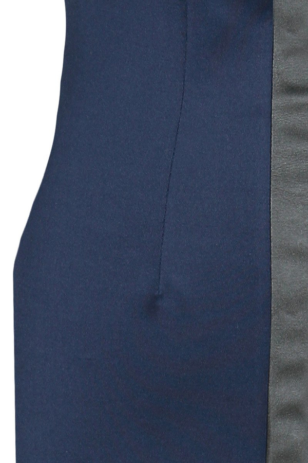 Sukienka FSU646  GRANATOWY + CZARNY