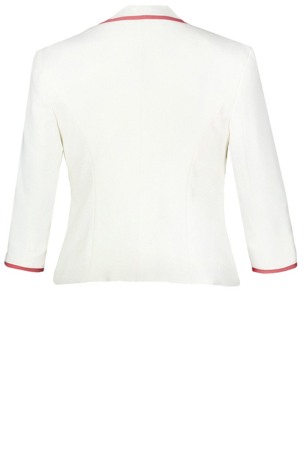 Żakiet FZA664 EKRI + KORALOWY