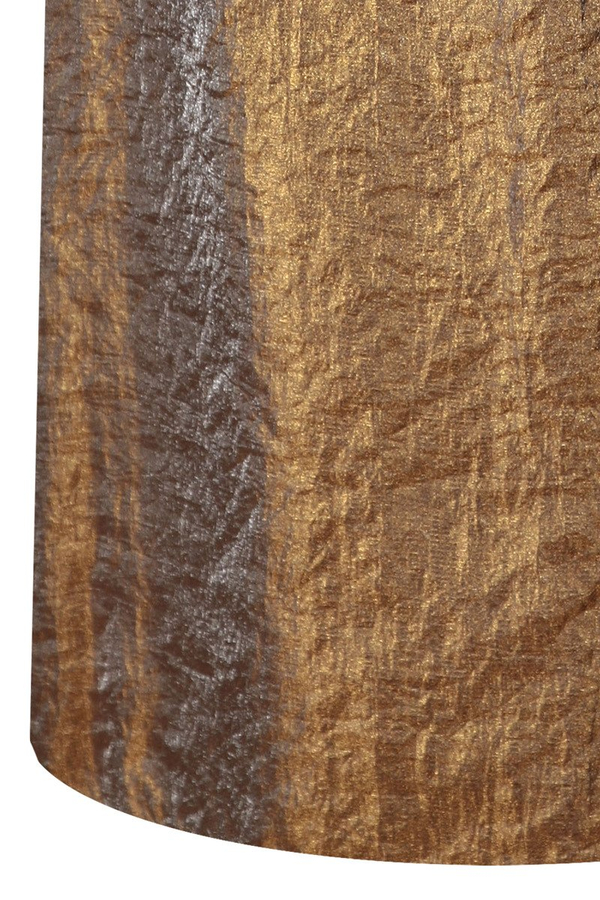 Sukienka FSU199 STARE ZŁOTO + srebrna nić