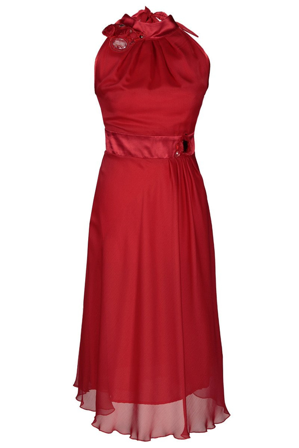 Sukienka FSU211 CZERWONY