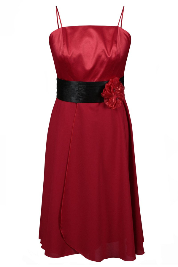 Sukienka FSU184 CZERWONY MOCNY